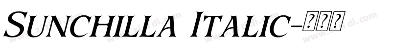Sunchilla Italic字体转换 Sunchilla Italic字体转换